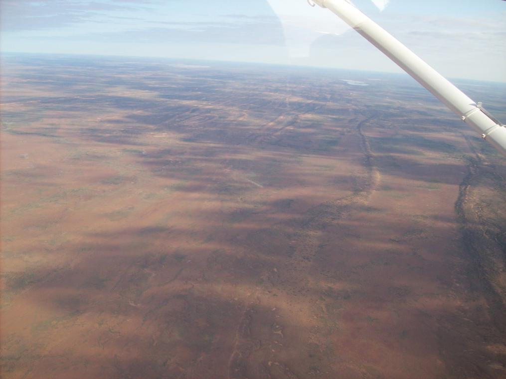 Flight over Lake Ayre
