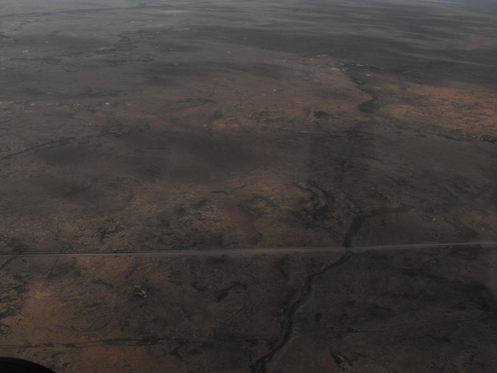 Flight over Lake Ayre
