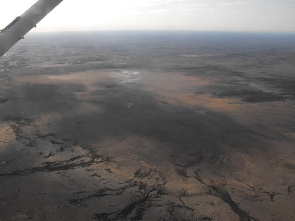 Flight over Lake Ayre
