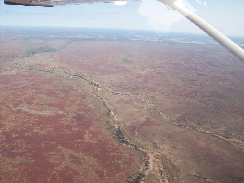 Flight over Lake Ayre
