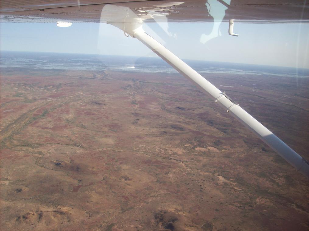 Flight over Lake Ayre
