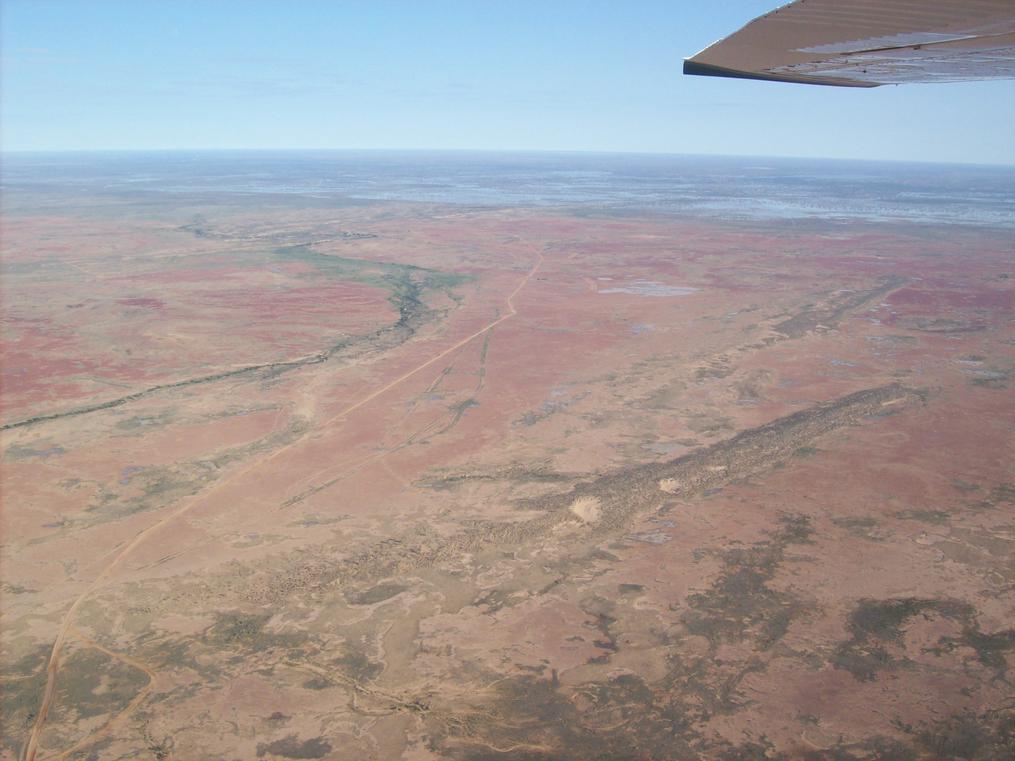 Flight over Lake Ayre
