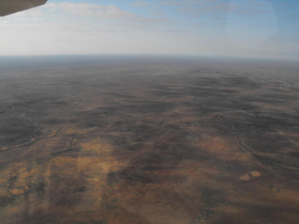 Flight over Lake Ayre
