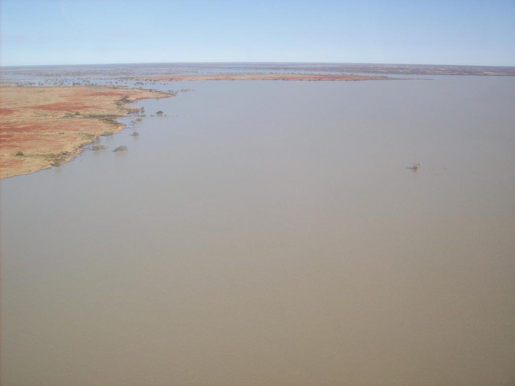 Flight over Lake Ayre
