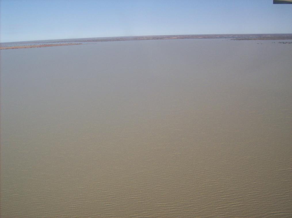 Flight over Lake Ayre
