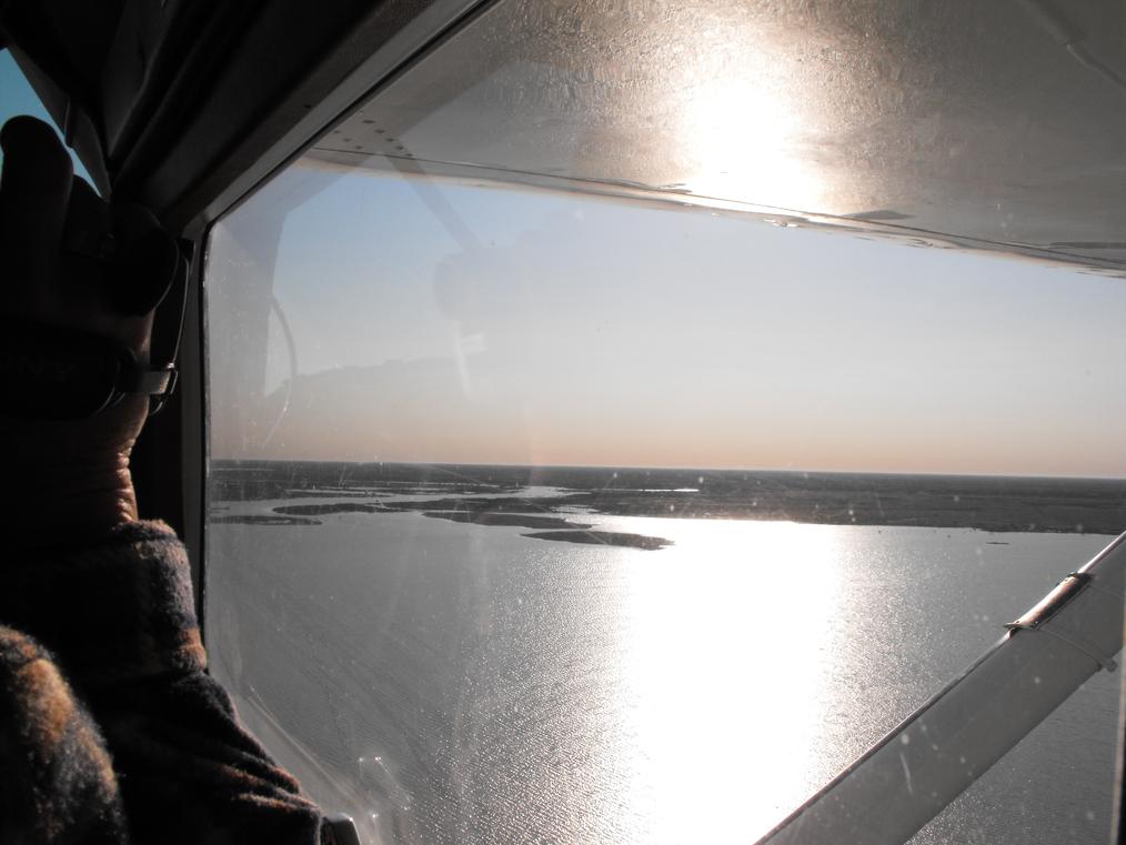 Flight over Lake Ayre
