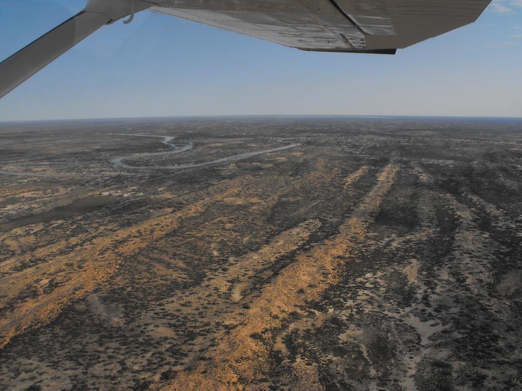 Flight over Lake Ayre
