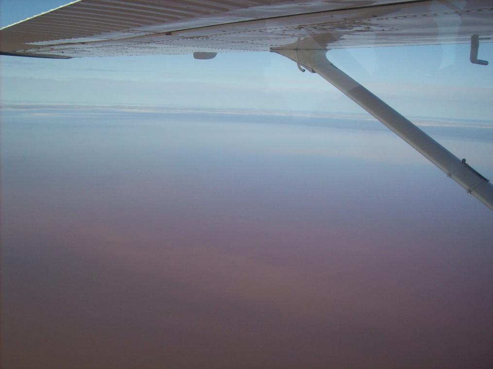 Flight over Lake Ayre
