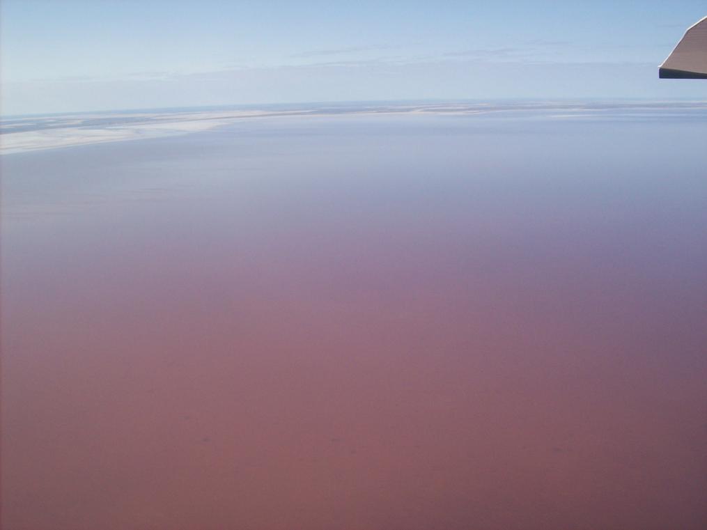 Flight over Lake Ayre
