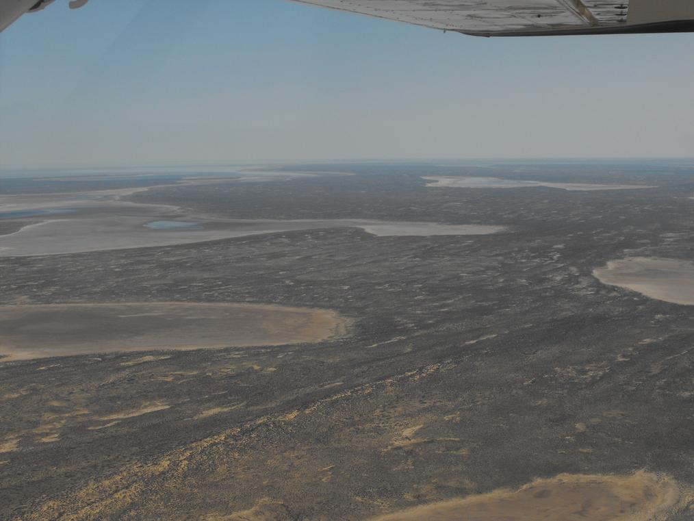 Flight over Lake Ayre
