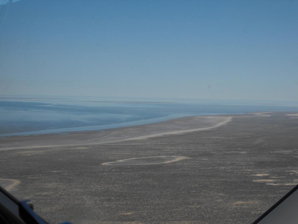 Flight over Lake Ayre
