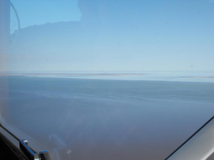Flight over Lake Ayre
