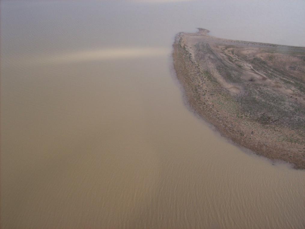 Flight over Lake Ayre
