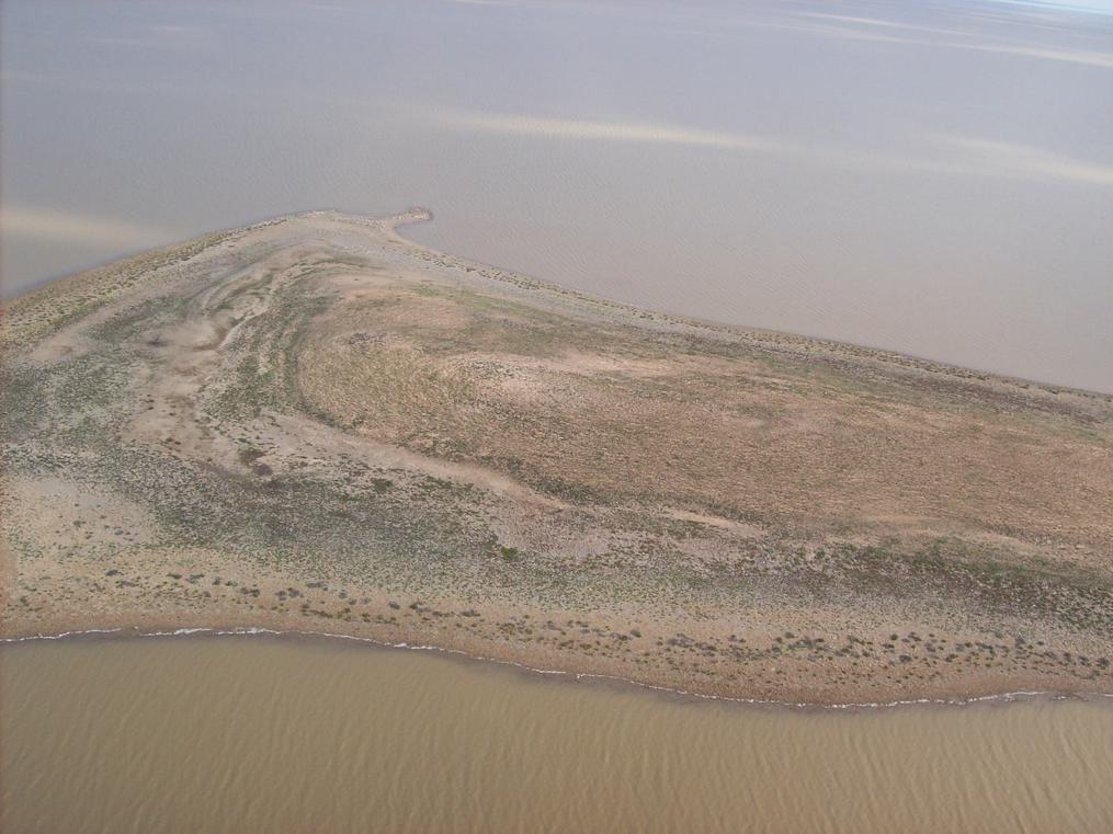 Flight over Lake Ayre
