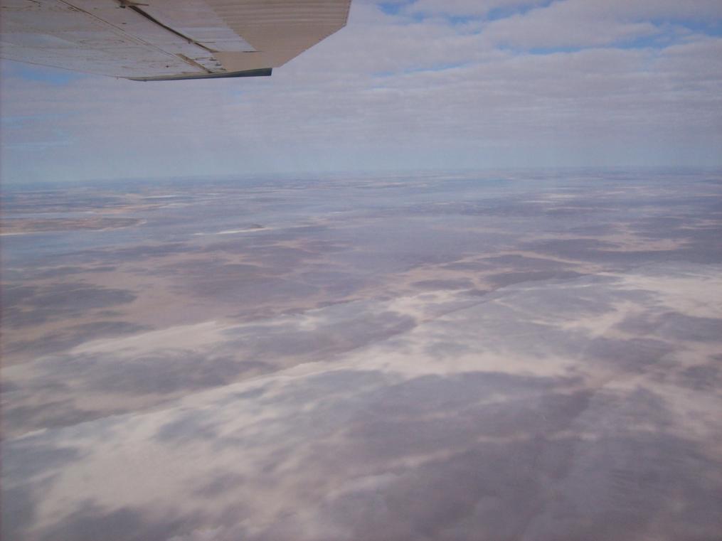 Flight over Lake Ayre
