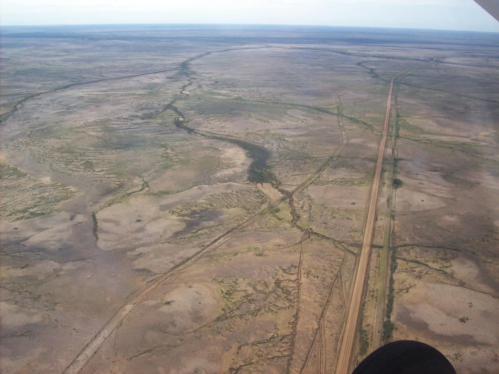 Flight over Lake Ayre
