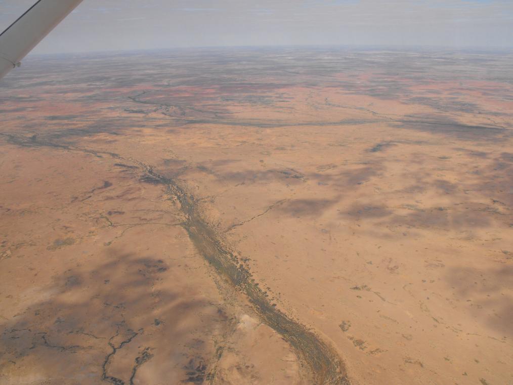 Flight over Lake Ayre
